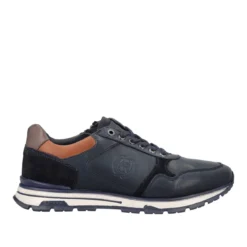 Stringate Uomo Blu in Pelle