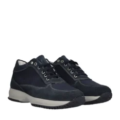 Stringate Uomo Blu in Pelle