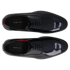 Stringate Uomo Blu in Vernice