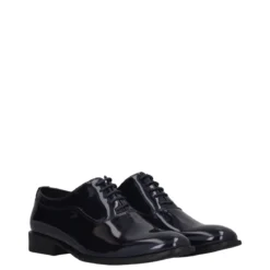Stringate Uomo Blu in Vernice