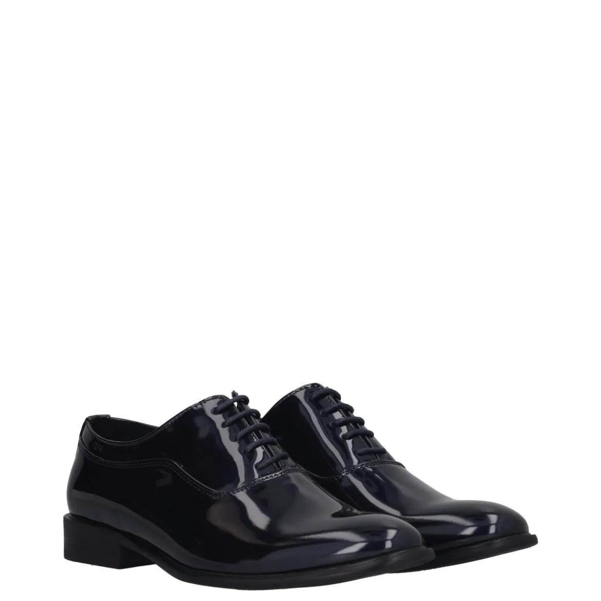 Stringate Uomo Blu in Vernice