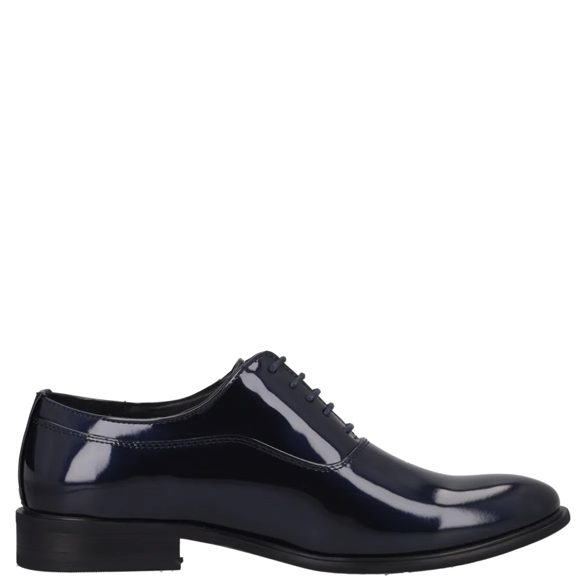 Stringate Uomo Blu in Vernice