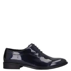 Stringate Uomo Blu in Vernice