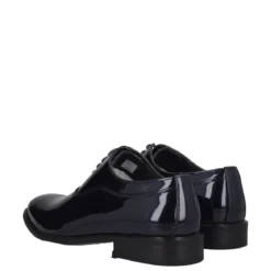 Stringate Uomo Blu in Vernice