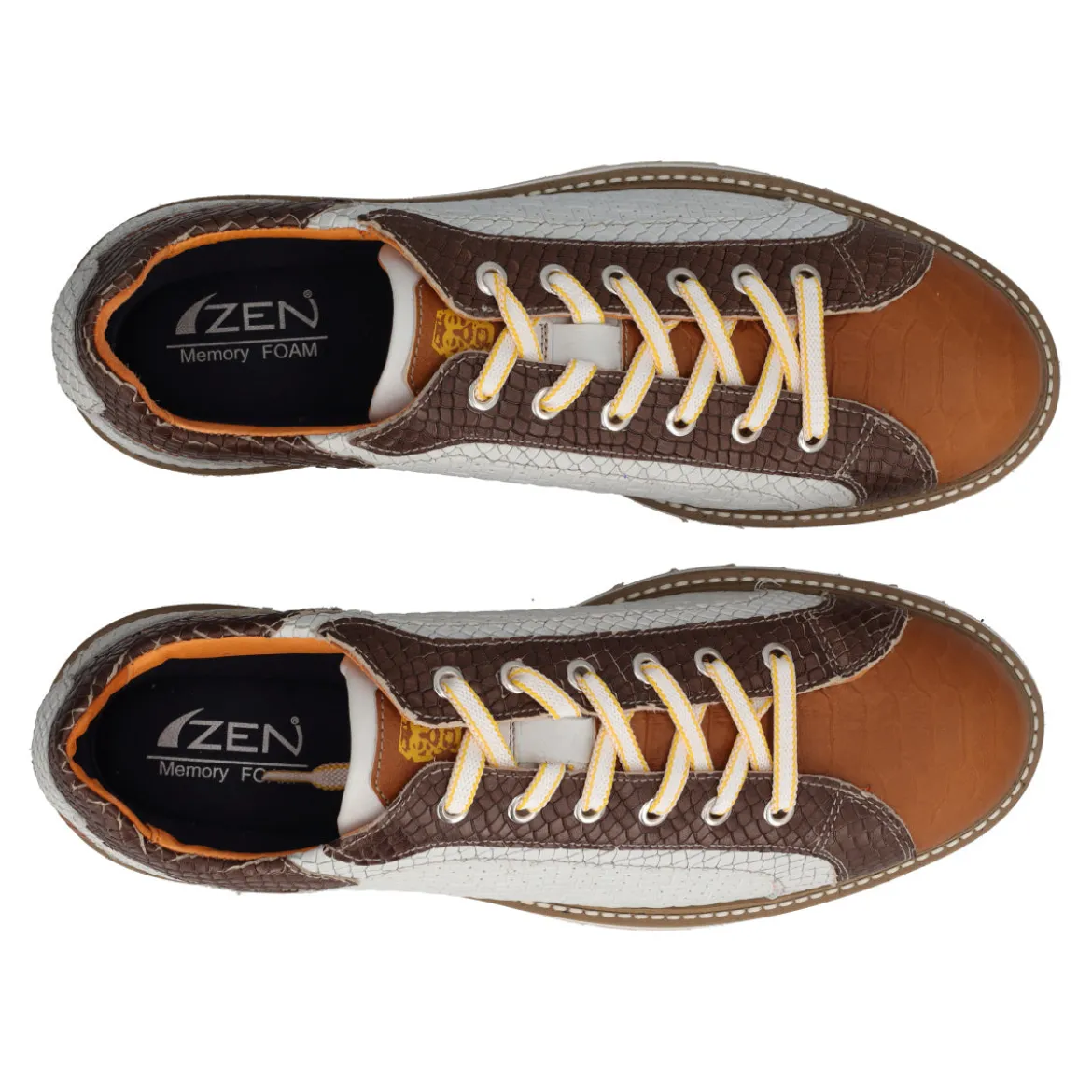 Stringate Uomo Marroni e Beige