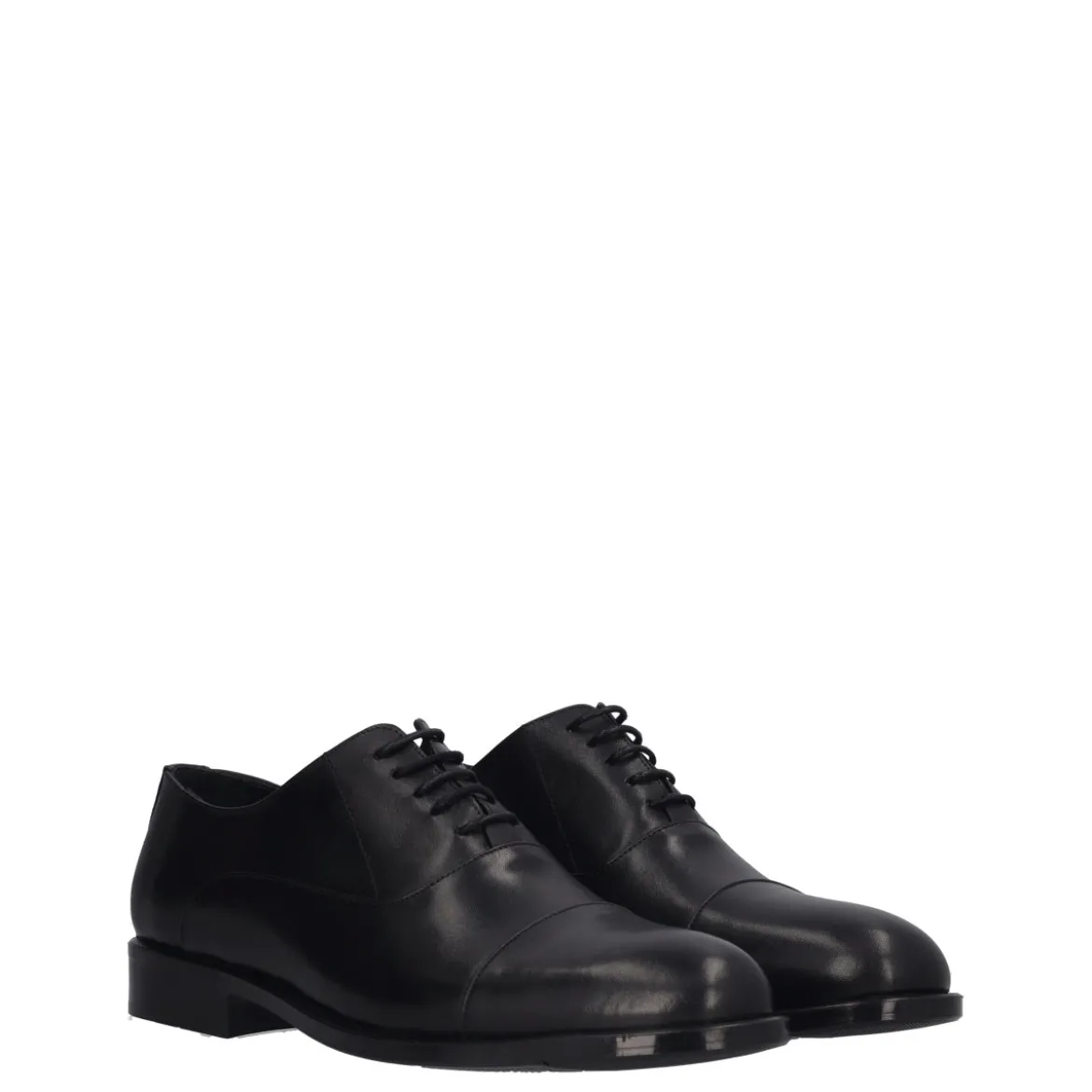 Stringate Uomo Nere in Pelle