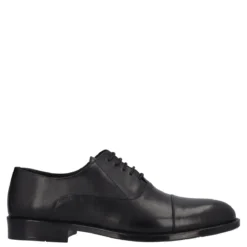 Stringate Uomo Nere in Pelle