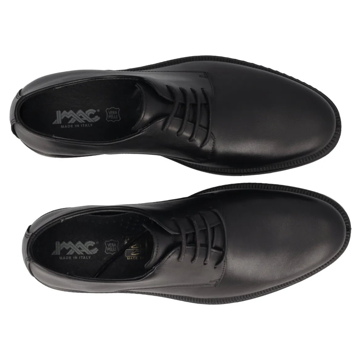 Stringate Uomo Nere in Pelle