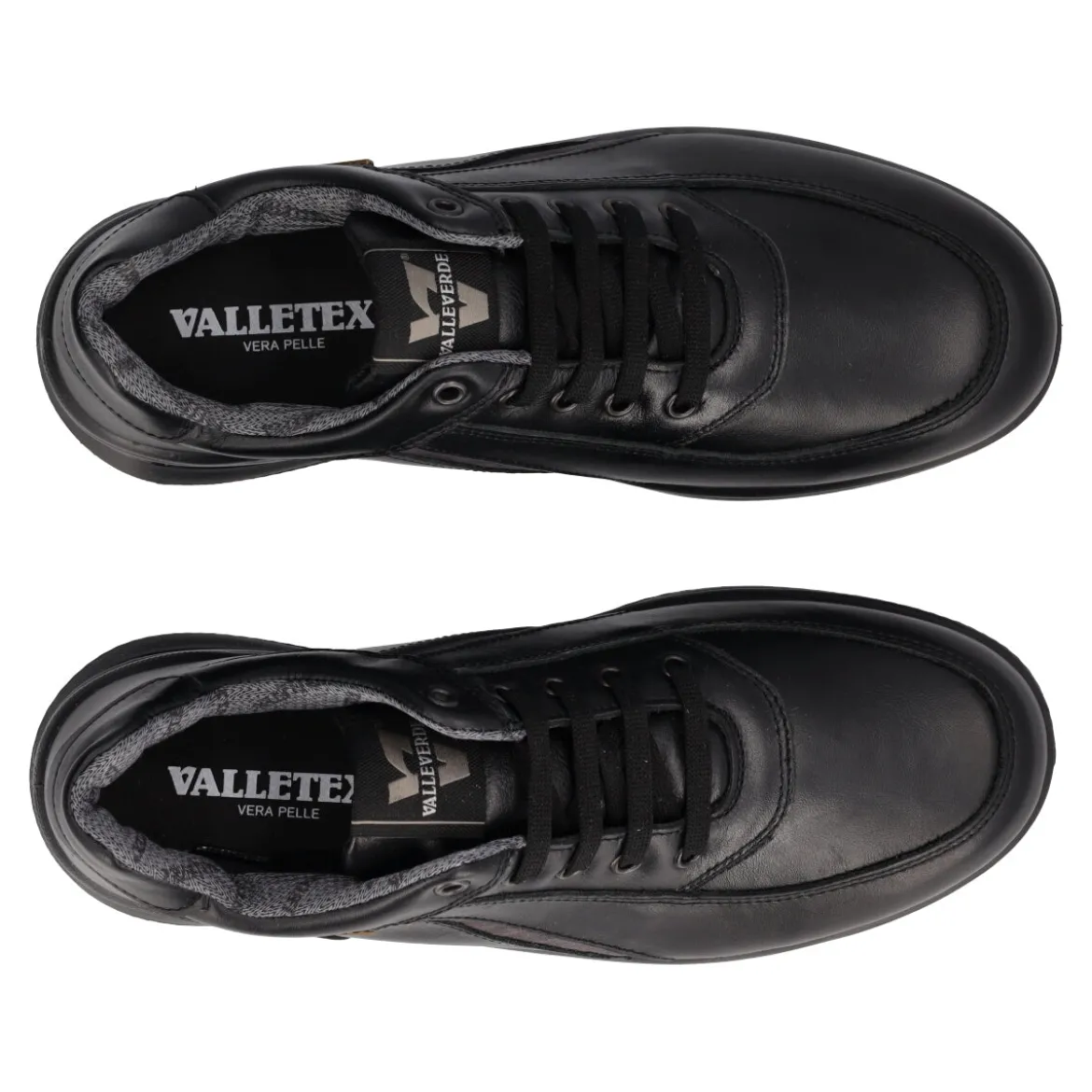Stringate Uomo Nere in pelle