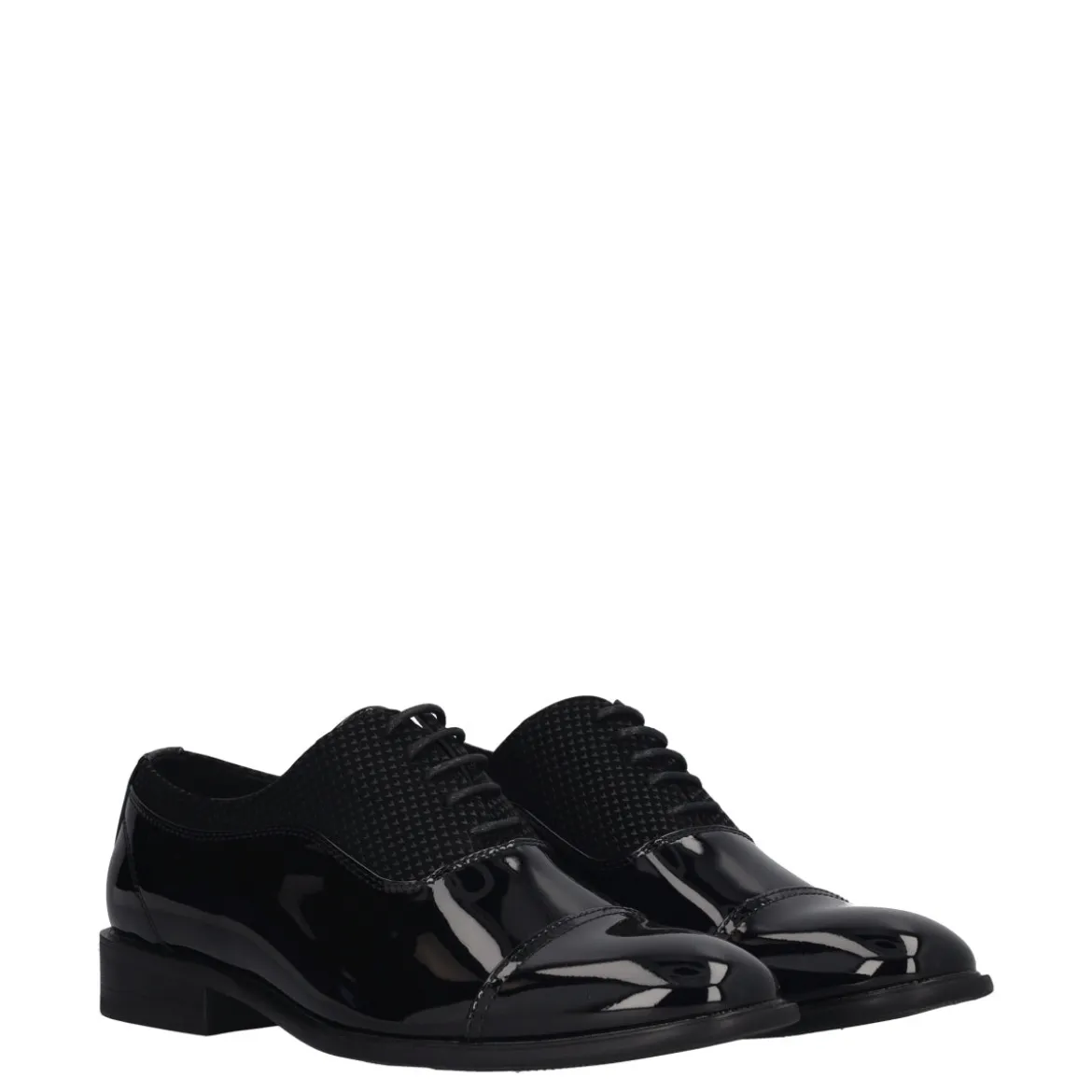 Stringate Uomo Nere in Vernice