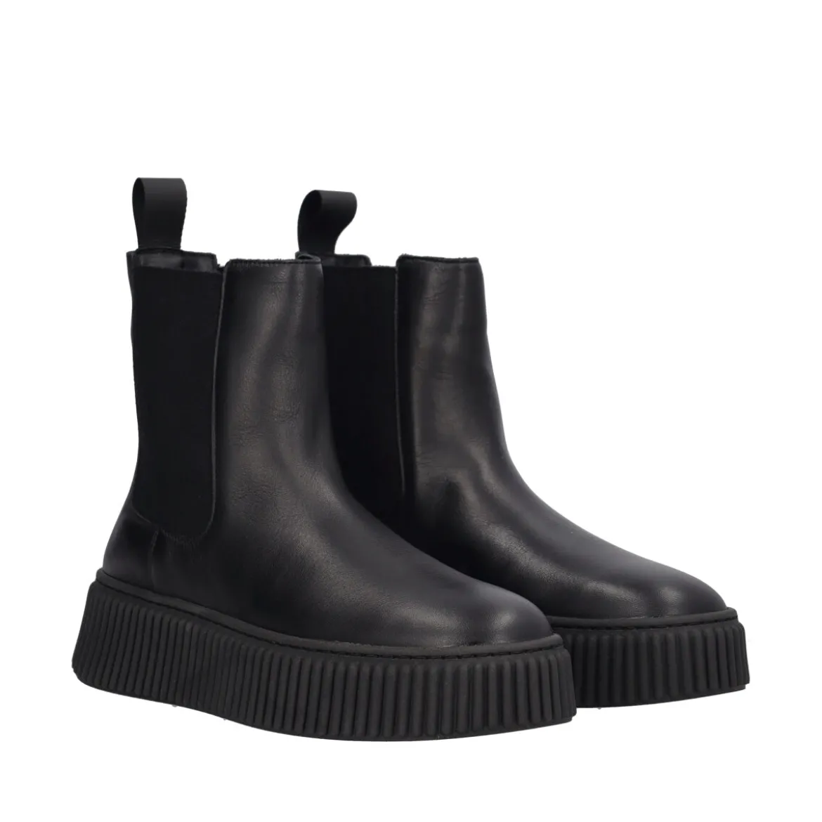 SURF Stivaletti Donna Neri in Pelle
