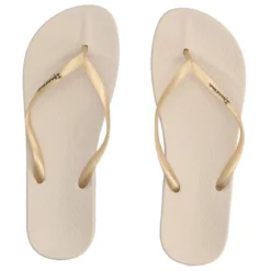 TAN FEM Infradito Donna Beige e Oro
