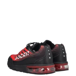 THROTHLE Sneakers Uomo Rosse e Nere
