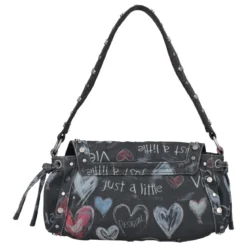 TORIO Borsa Donna Nera Denim