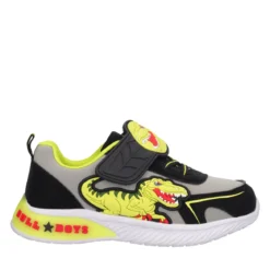 VELOCIRAPTOR Sneakers Bambino Gialle, Grigie e Nere con Luci