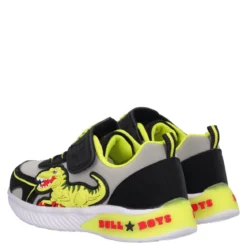 VELOCIRAPTOR Sneakers Bambino Gialle, Grigie e Nere con Luci