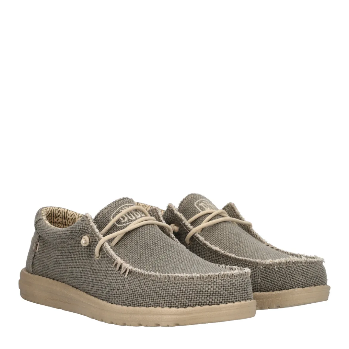 WALLY BRAIDED Mocassino Slip-on Uomo Beige