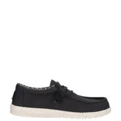 WALLY STRETCH CANVAS Mocassino Slip-on Uomo Nero