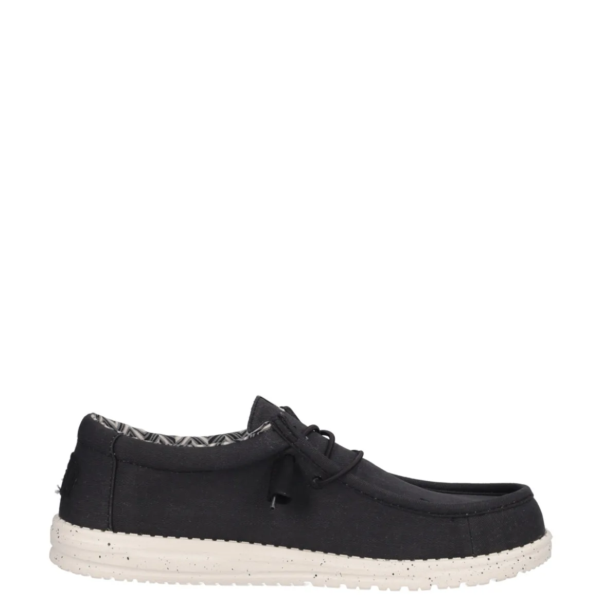 WALLY STRETCH CANVAS Mocassino Slip-on Uomo Nero