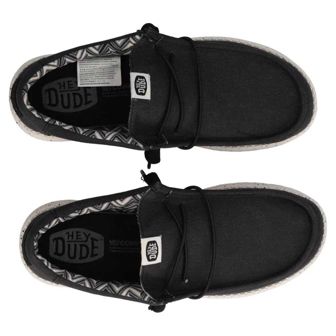 WALLY STRETCH CANVAS Mocassino Slip-on Uomo Nero