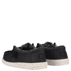 WALLY STRETCH CANVAS Mocassino Slip-on Uomo Nero