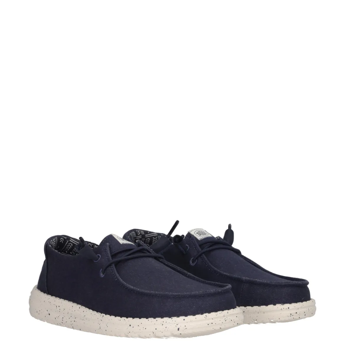 WENDY STRETCH CANVAS Mocassini Slip-on Donna Blu