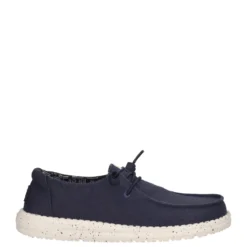 WENDY STRETCH CANVAS Mocassini Slip-on Donna Blu