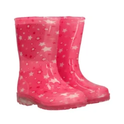 WOSH - Stivali da Pioggia Bambina Fuxia con Luci!