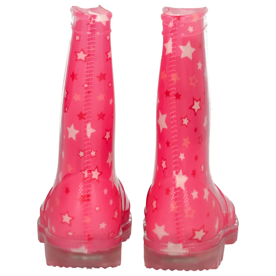 WOSH - Stivali da Pioggia Bambina Fuxia con Luci!