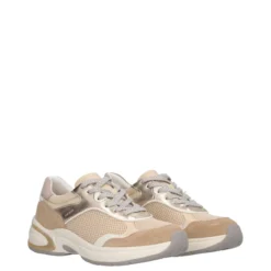ZARVIA Sneakers Donna Oro e Beige