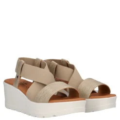Zeppe Donna Beige-Platino